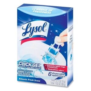 New Lysol Click Gel Automatic Toilet Bowl Cleaner, Ocean Fresh Scent 6 ct